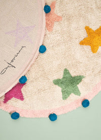 Tapete Lorena Canals + MOOUI - Estrelas Bubbly Redondo 1,2m