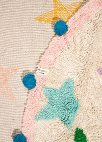 Tapete Lorena Canals + MOOUI - Estrelas Bubbly Redondo 1,2m