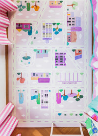 Tapete Playmat - Cidade Rosa