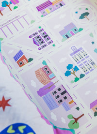 Tapete Playmat - Cidade Rosa