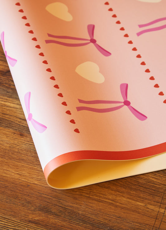 Tapete Playmat - Lacinhos e Corações