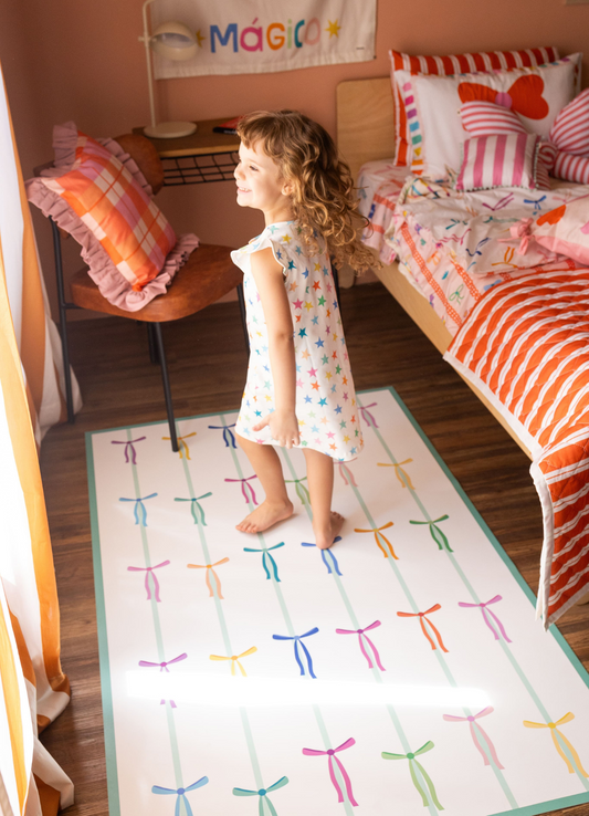 Tapete Playmat - Laços Coloridos