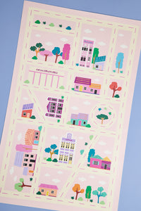 Tapete Playmat - Cidade Rosa