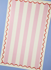 Tapete Playmat - Listrado Rosa
