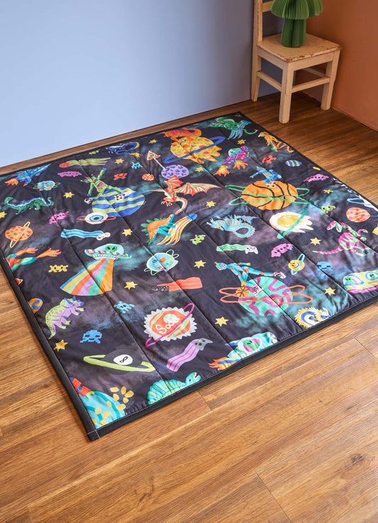 Tapetinho de Atividades - Aventura Cósmica Preto