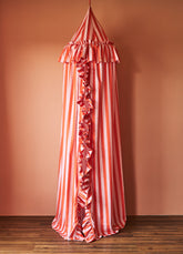 Tenda Infantil com Babado - Listrado Coral