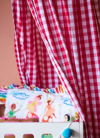 Tenda Infantil - Xadrez Carmin