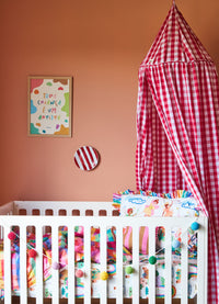 Tenda Infantil - Xadrez Carmin