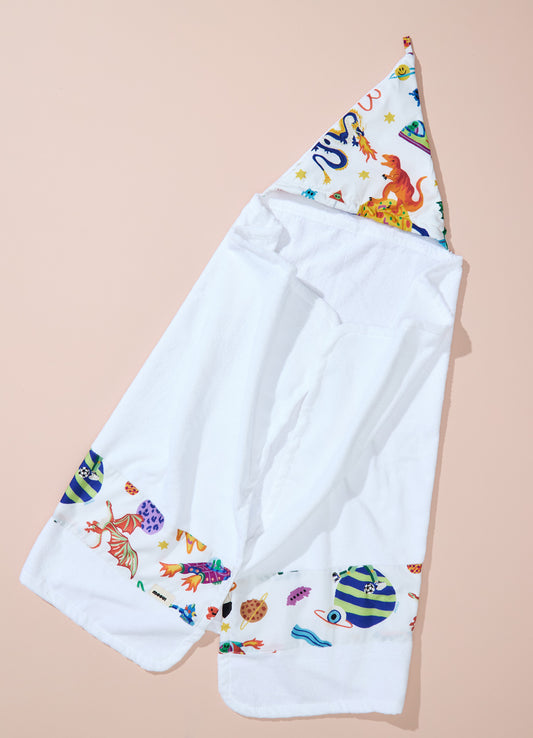 Toalha de Banho Infantil - Aventura Cósmica Off