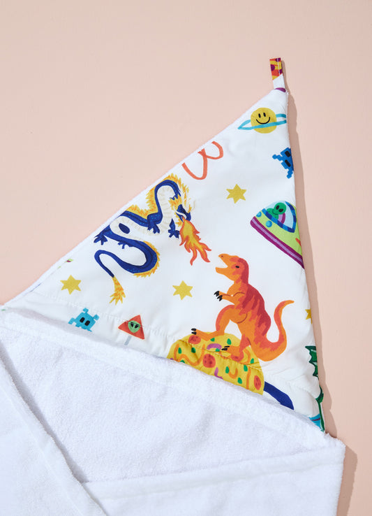 Toalha de Banho Infantil - Aventura Cósmica Off