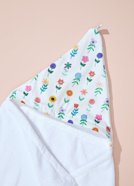 Toalha de Banho Infantil - Caminho Floral