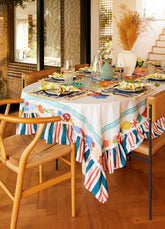 Toalha de Mesa com Babado - Fiori