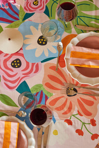 Toalha de Mesa Babado - Floral Romântico