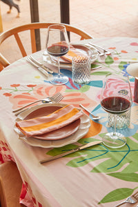 Toalha de Mesa Babado - Floral Romântico