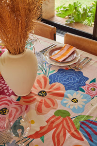 Toalha de Mesa Babado - Floral Romântico