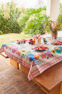 Toalha de Mesa Impermeável - Encanto Botânico