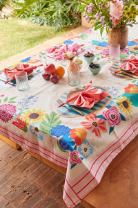 Toalha de Mesa Impermeável - Encanto Botânico
