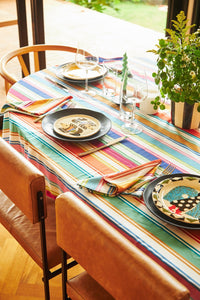 Toalha de Mesa - Listras Coloridas