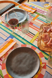 Toalha de Mesa - Listras Entrelaçadas