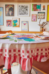 Toalha de Mesa Redonda - Floral Romântico