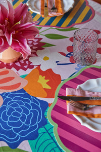 Toalha de Mesa Redonda - Floral Romântico