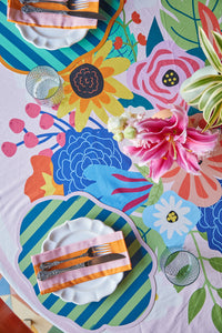 Toalha de Mesa Redonda - Floral Romântico