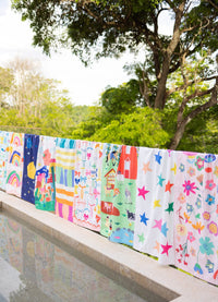 Toalha de Praia - Amanhecer no Jardim