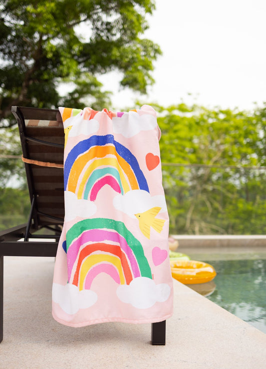 Toalha de Praia - Arcos e Corações