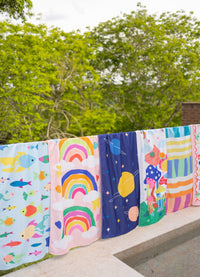 Toalha de Praia - Arcos e Corações