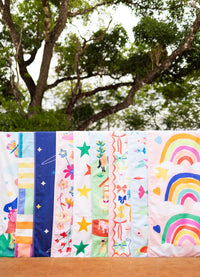 Toalha de Praia - Arcos e Corações