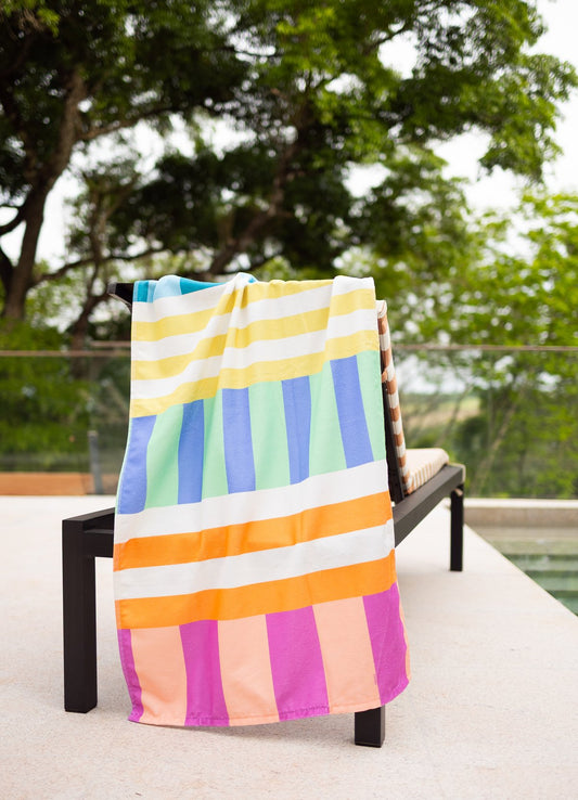 Toalha de Praia - Colcha de Retalhos