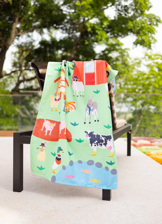 Toalha de Praia - Dia na Fazenda