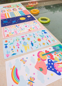 Toalha de Praia - Floresta de Cogumelos